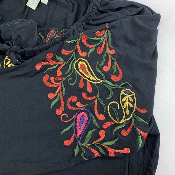 NWOT Sahalie Peasant Dress Embroidered Boho Floral Long Sleeve Women’s Large - Picture 5 of 13